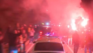 Fenerbahçe'ye Samandıra'da coşkulu karşılama