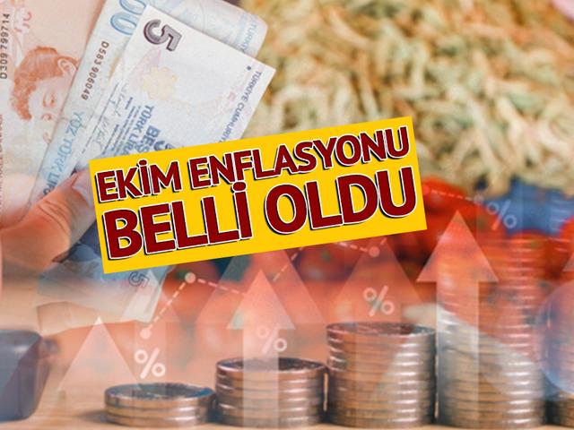TÜİK Ekim enflasyonunu açıkladı!