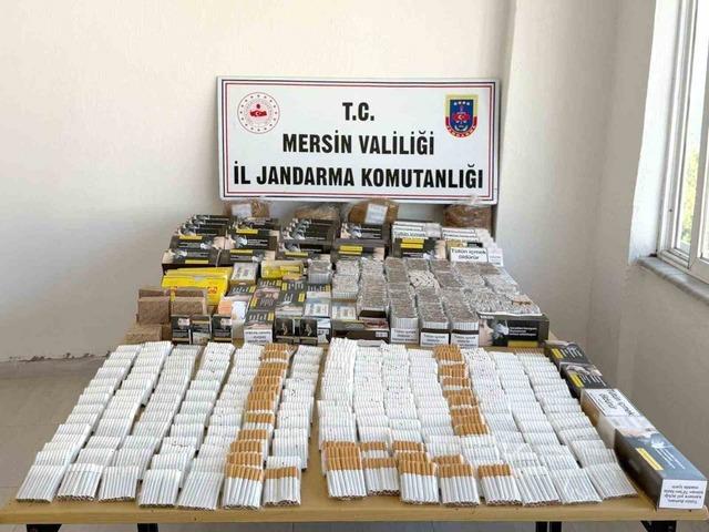 Mersin’de kaçak tütün ve 65 adet sigara sarma makinesi ele geçirildi 1