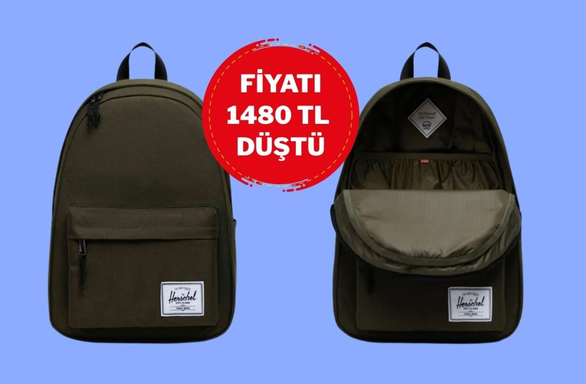 Yanınızdan ayırmayacaksınız! Ömürlük Herschel çantada %40 indirim var