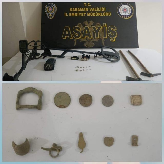 Polisin uygulamalarında tarihi eser ve ruhsatsız silahlar ele geçirildi: 8 tutuklama 1