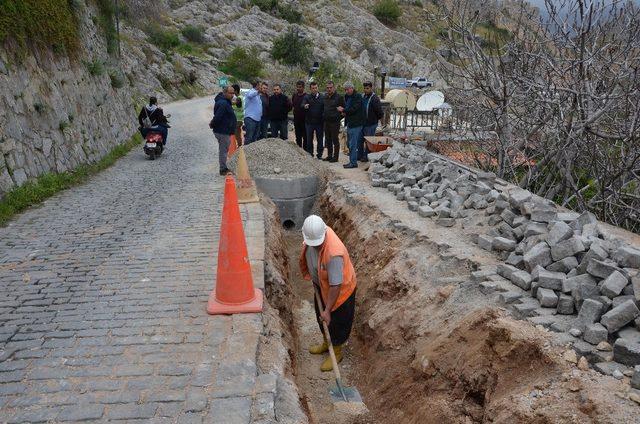 Hisariçi kanalizasyona kavuşuyor