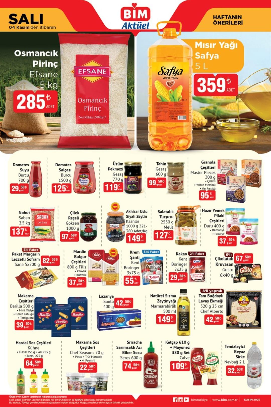 4 Kasım 2025 BİM aktüel haftanın önerileri kataloğu yayınlandı! 3