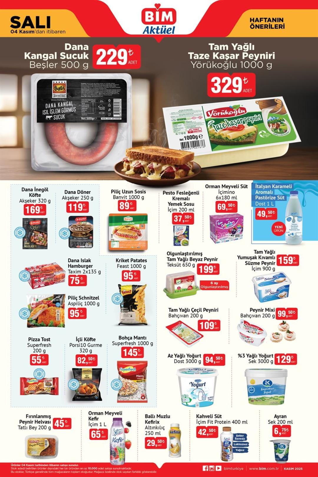4 Kasım 2025 BİM aktüel haftanın önerileri kataloğu yayınlandı! 2