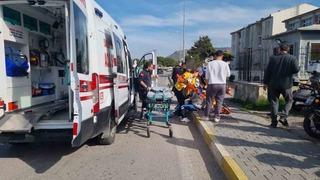 Sinop’ta motosiklet devrildi: 1 yaralı