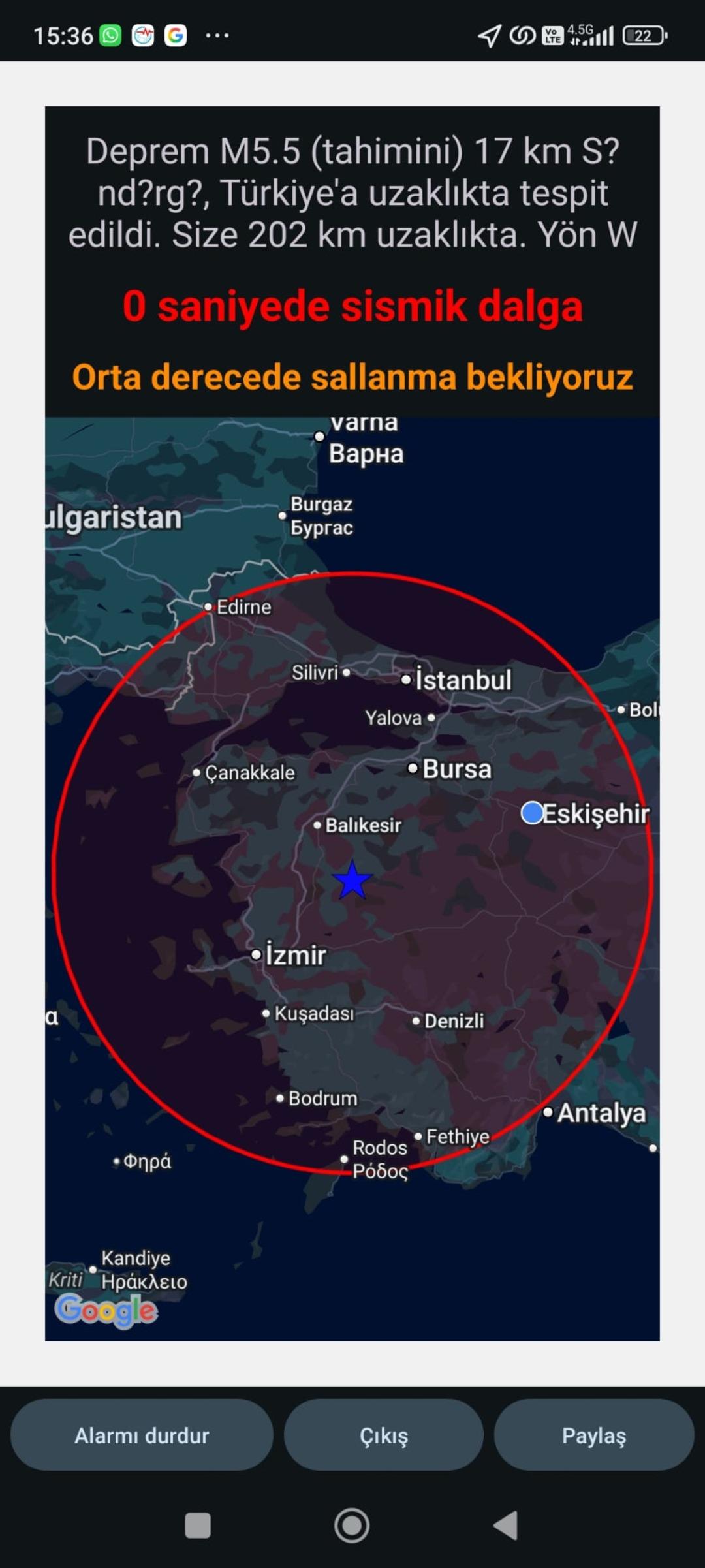 Son dakika | İstanbul, İzmir, Manisa ve Balıkesir de de hissedildi! Bu deprem korkuttu; telefonlara bildirim geldi: Büyüklüğü belli oldu 3