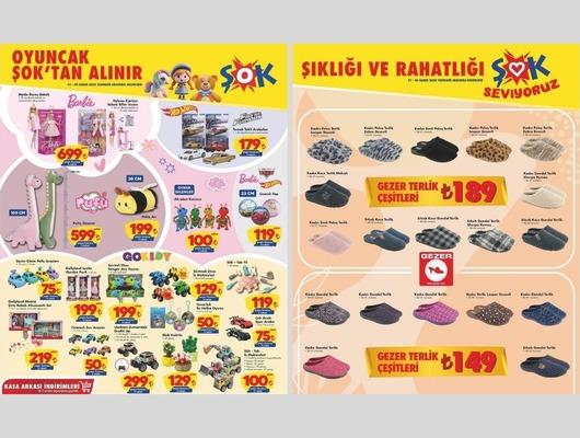 1-4 Kasım'da ŞOK'a terlik ve oyuncak geliyor!