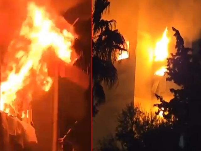 Antalya'da korku dolu anlar! 15 katlı binada yangın çıktı