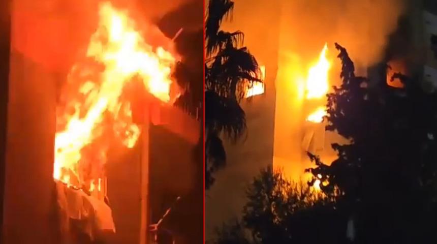 Antalya'da korku dolu anlar! 15 katlı binada yangın çıktı