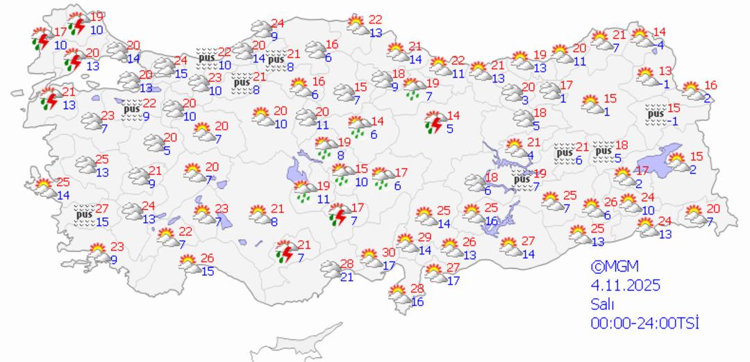 1200xauto Dikkat! Meteoroloji'den 23 il için sağanak uyarısı: Aralarında İstanbul da var!