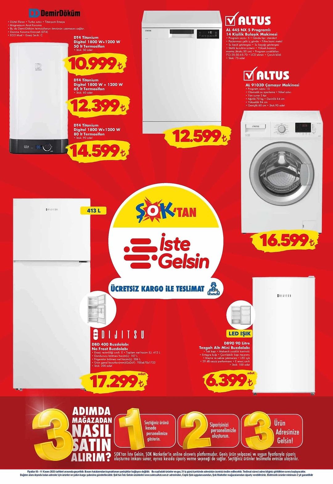 ŞOK a Samsung marka çamaşır kurutma makinesi geliyor! 5 Kasım 2025 ŞOK aktüel ürünler kataloğu yayınlandı! 8