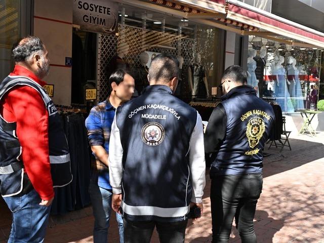 Kırşehir’de 5 düzensiz göçmen yakalandı