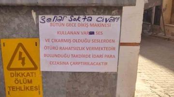 Dikiş makinesi ile gürültü yaptığı iddia edilen şahsa ilginç uyarı