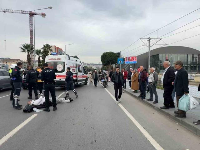 Samsun’da motosiklet kazası: 1 yaralı