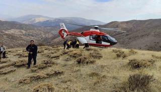Doğanşehir'de uçurumdan düşen kişi kurtarıldı