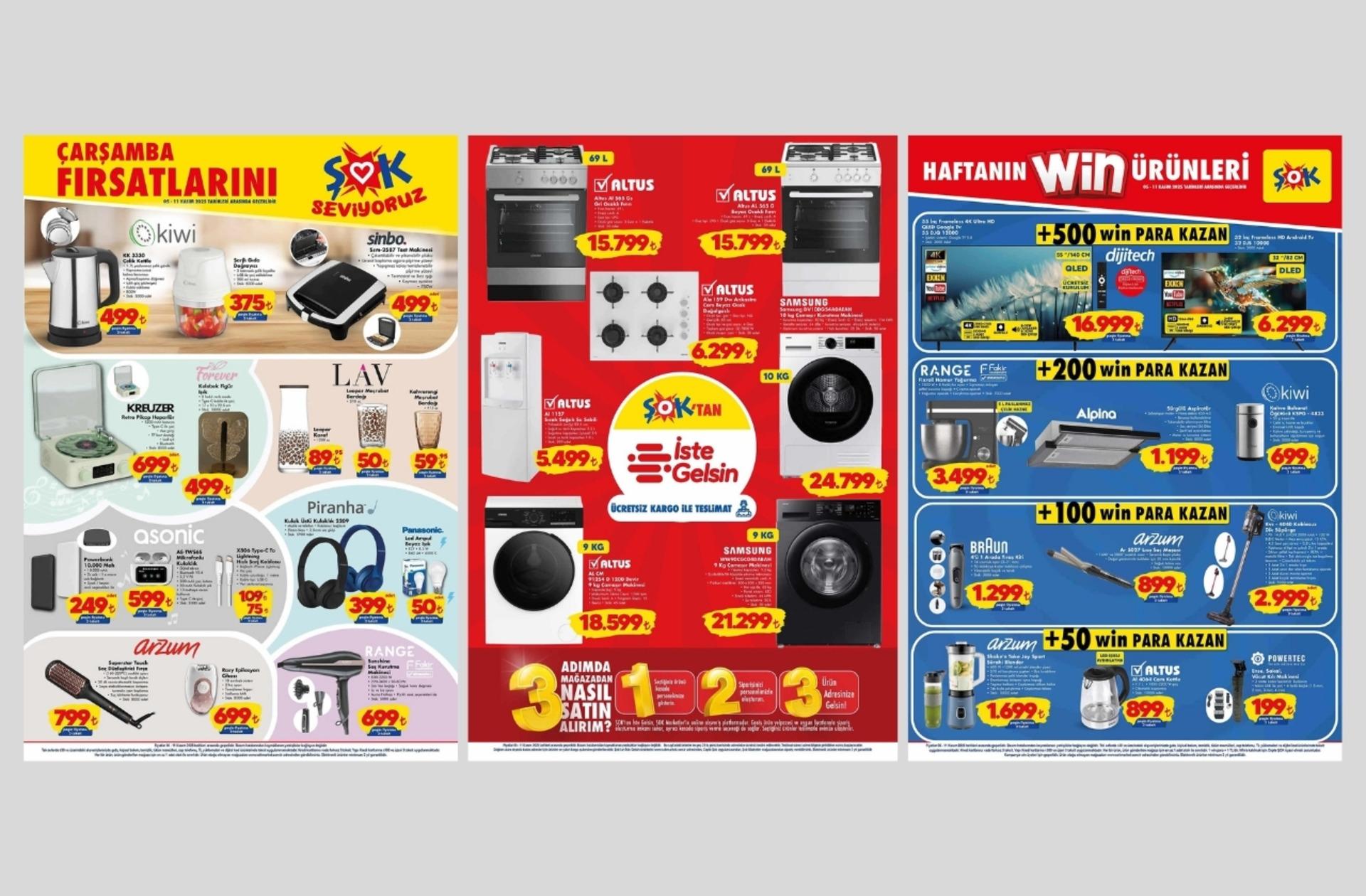 ŞOK'a Samsung marka çamaşır kurutma makinesi geliyor! 5 Kasım 2025 ŞOK aktüel ürünler kataloğu yayınlandı!