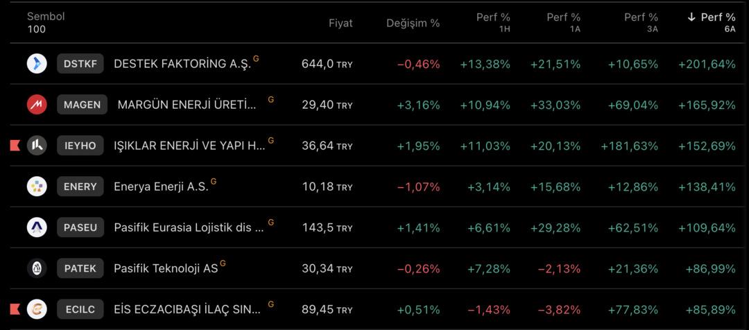 6 ayda 500 bin TL’yi 1,5 milyon TL’ye katlayan hisse! DSTKF, MAGEN ve IEYHO 1