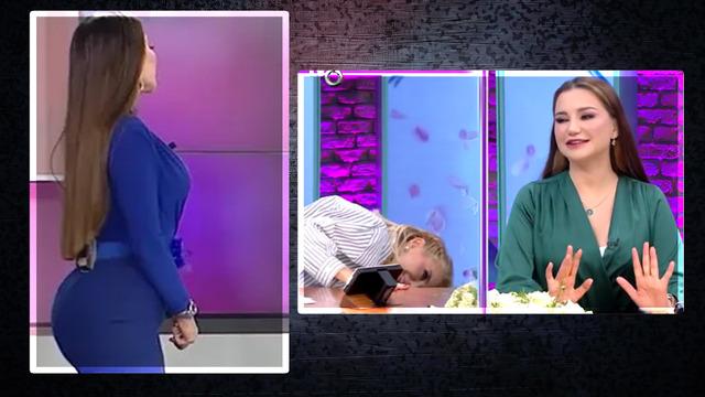 Ece Erken Esra Ezmeci'nin kalçasının doğal olduğuna ikna olmadı! Eğilip baktı: Popo protezin yok mu? Yemin et!