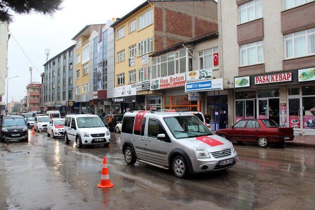 Suşehri’nde Zeytindalı harekatına destek konvoyu