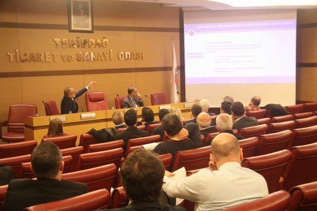 Tekirdağ TSO’da Dış Ticaret Bilgilendirme Semineri gerçekleştirdi