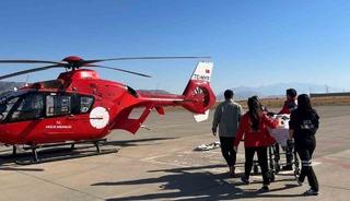 Şırnak’ta 16 yaşındaki hasta için helikopter ambulans havalandı