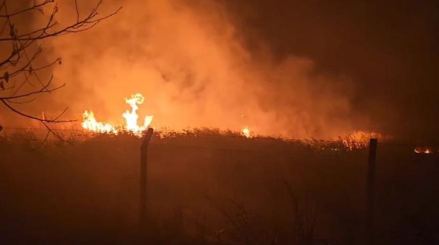 Sülüklü Göl’de kamışlar alev aldı