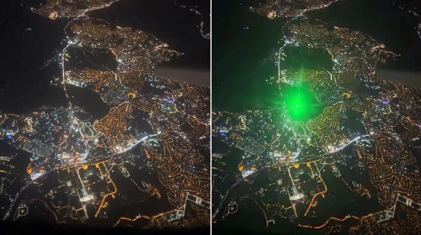 Uçaklara lazer tutanlar 164 bin 613 lira ceza ödeyecek!