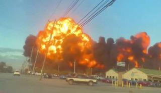 ABD'de kargo uçağının düştüğü anlar gündem oldu! 