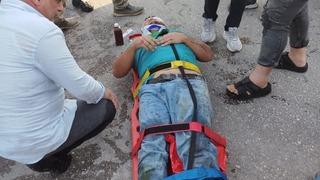 Motosiklet sulama kanalına düştü: 2 yaralı