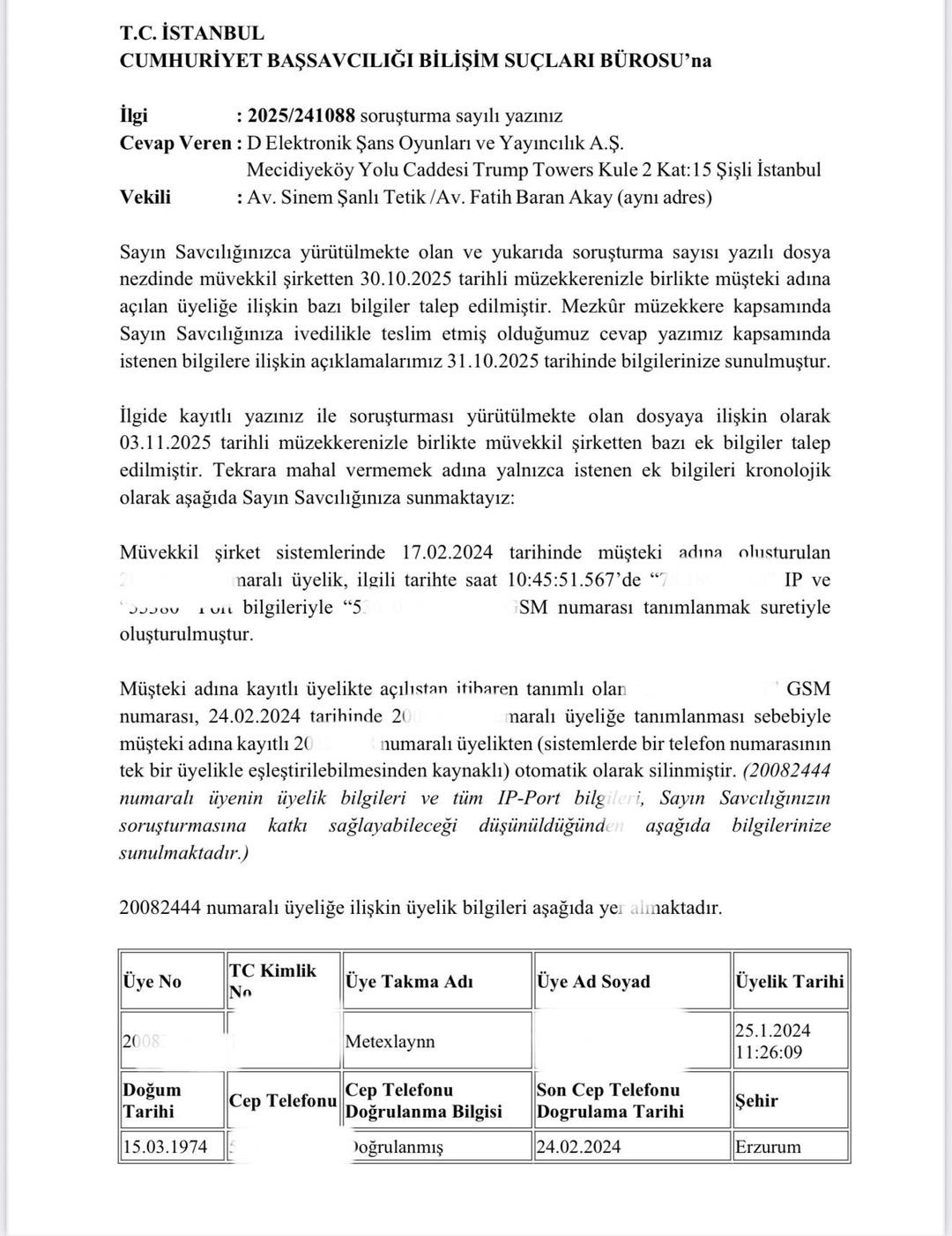 Bahis sitelerinden savcılığa Zorbay Küçük yanıtı! Bahis oynadığı iddia edilmişti... Telefon ve banka bilgileri başka birine ait çıktı! 2