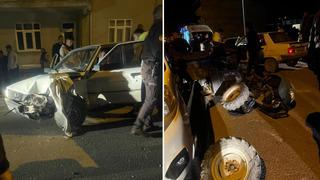 Elazığ’da otomobil ile patpat motoru çarpıştı: 3 yaralı