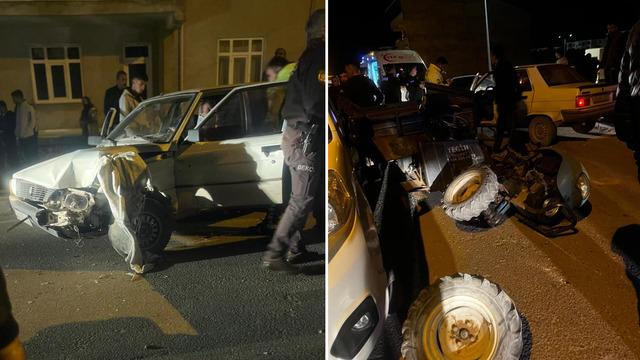 Elazığ’da otomobil ile patpat motoru çarpıştı: 3 yaralı