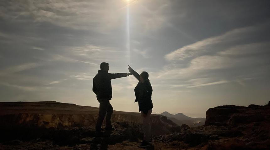 Kasım Dolunayı Kapadokya&rsquo;nın giriş kapısında g&ouml;rsel ş&ouml;len sundu