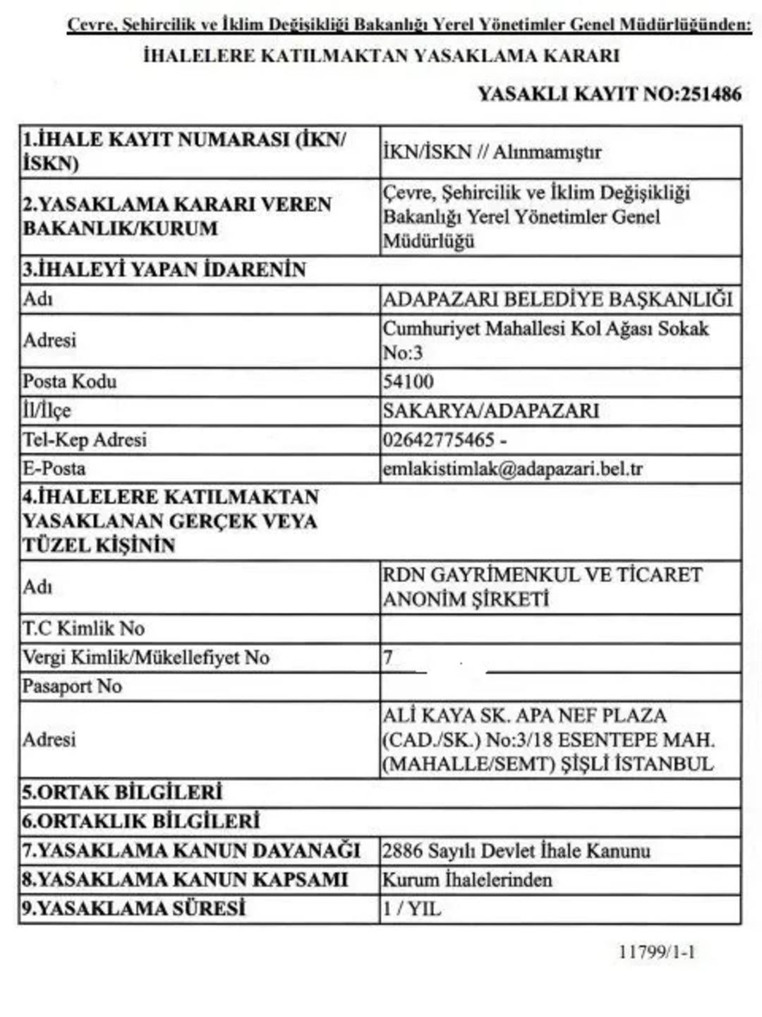 Galatasaray’ın eski yöneticisi Erden Timur a bakanlık yasağı: RDN Gayrimenkul ihalelerden men edildi! 1