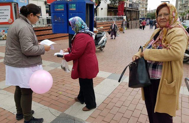 Nazilli’de ‘Sağlıklı kadın, sağlıklı gelecek” standı büyük ilgi gördü