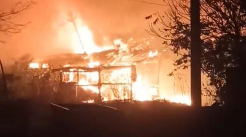 Tekirdağ&rsquo;da iş yerinde korkutan yangın