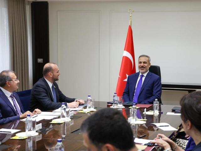 Bakan Fidan, MÜSİAD Genel Başkanı Özdemir'i kabul etti