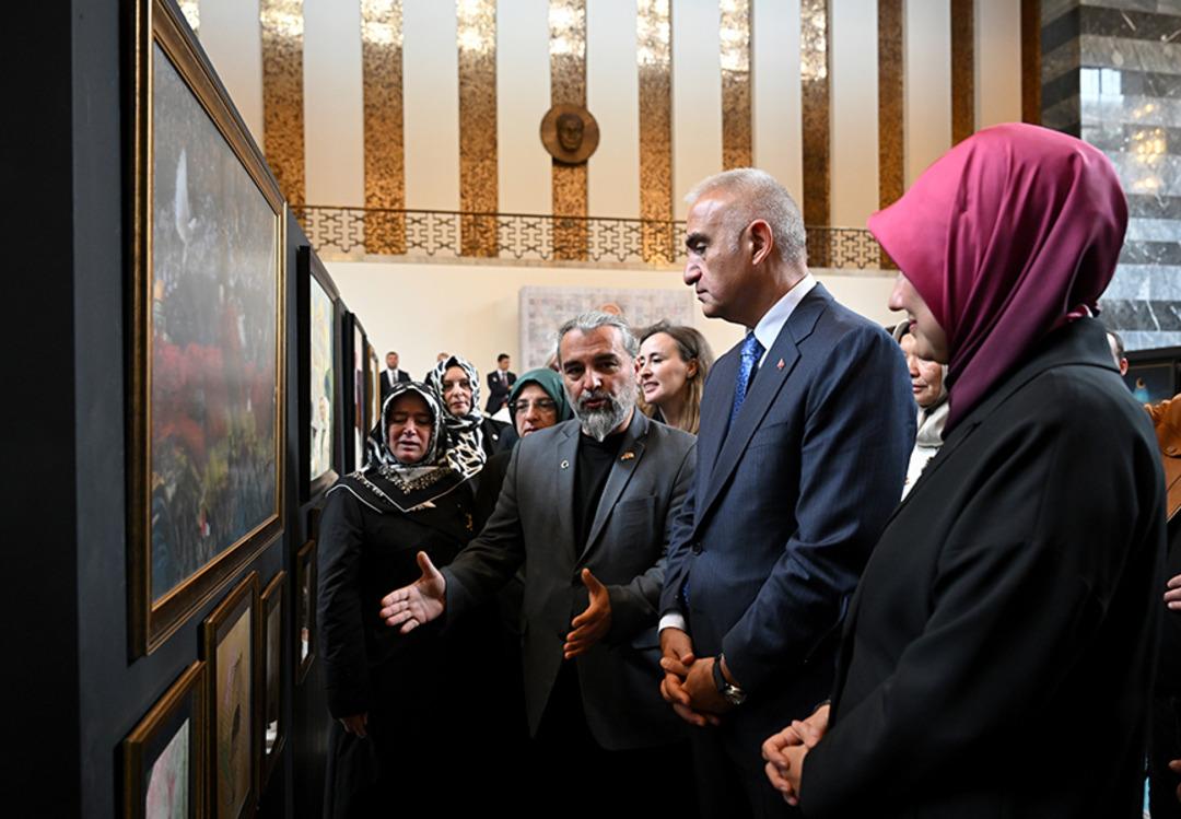 TBMM de T&uuml;rk Kızılay ı işbirliğiyle Gazze konulu sanat sergisi a&ccedil;ıldı 1