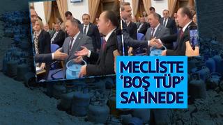 Meclis'te 'boş tüp' sahnede! Bakan Bayraktar'dan dikkat çeken yanıt: Doğalgaz kullandıkları için gerek yok