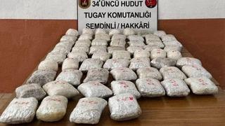 Hakkari sınırında 32 kilo uyuşturucu ele geçirildi