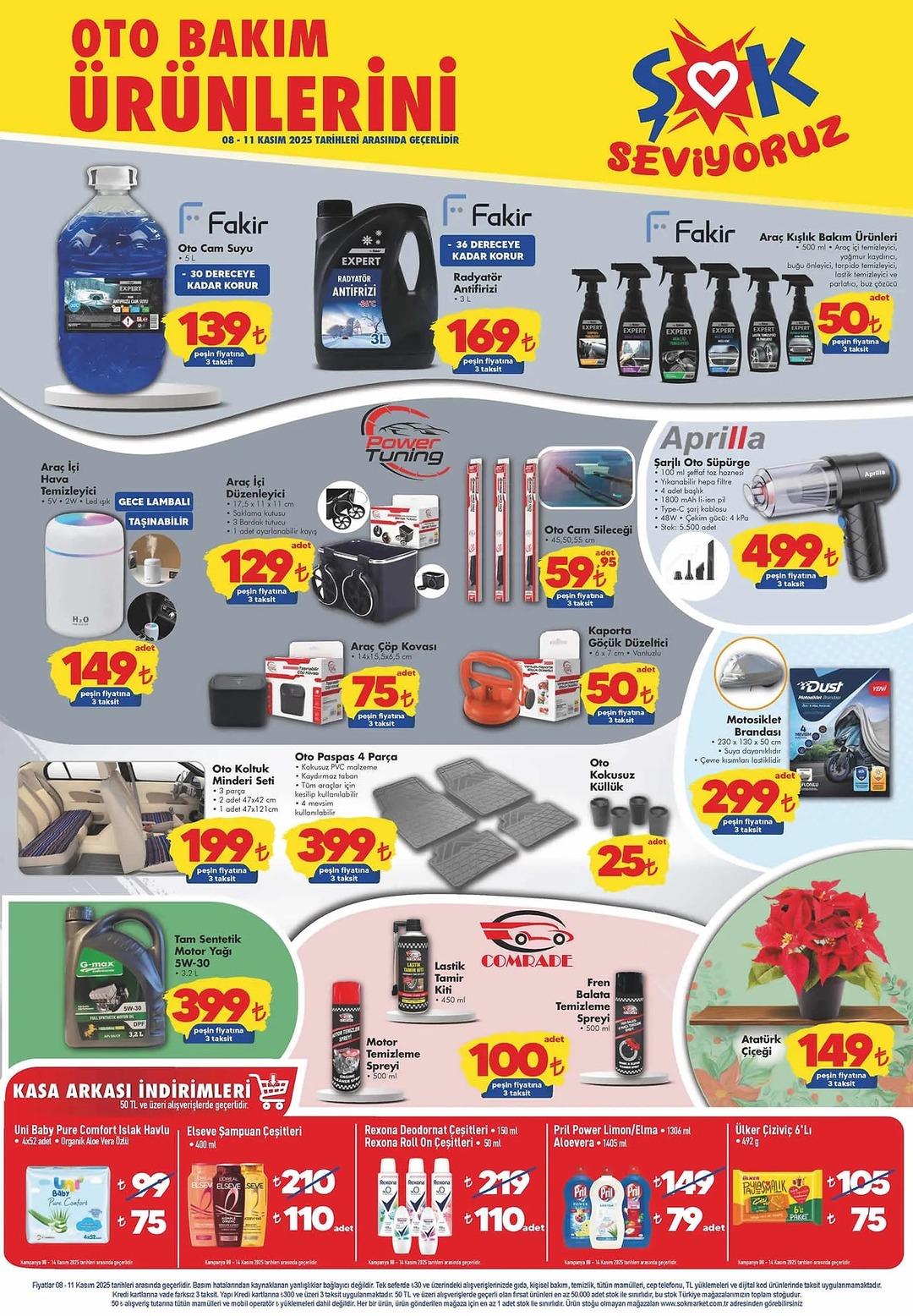 ŞOK a oto bakım ürünleri geliyor! 8 Kasım 2025 ŞOK aktüel katalog yayınlandı! 1