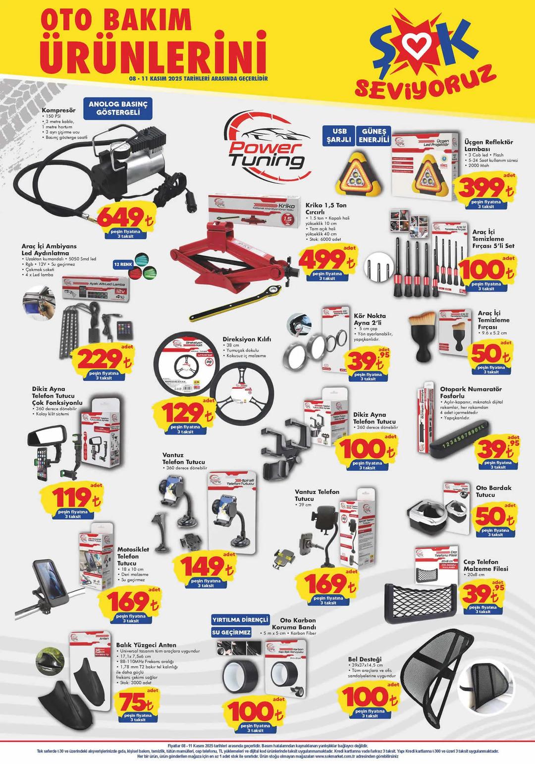 ŞOK a oto bakım ürünleri geliyor! 8 Kasım 2025 ŞOK aktüel katalog yayınlandı! 2