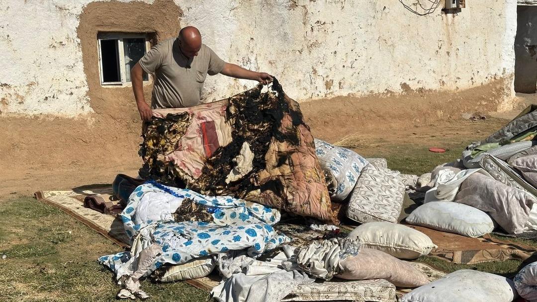 Herkes kendi kendine yanan ev için seferber oldu: Sabaha kadar dua edip zikir çektiler! "Ateşimiz söndü" 1