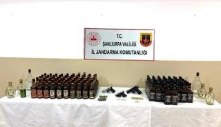 Şanlıurfa’da alkol, silah ve uyuşturucu operasyonu: 1 gözaltı