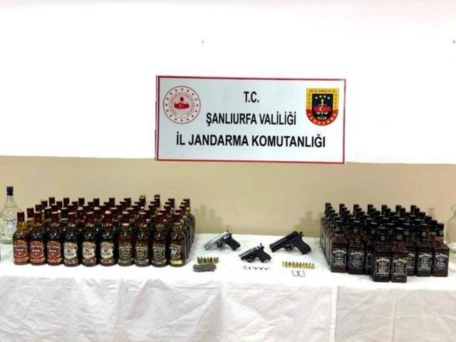 Şanlıurfa’da alkol, silah ve uyuşturucu operasyonu: 1 gözaltı