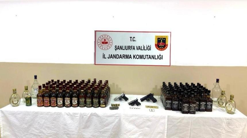 Şanlıurfa’da alkol, silah ve uyuşturucu operasyonu: 1 gözaltı