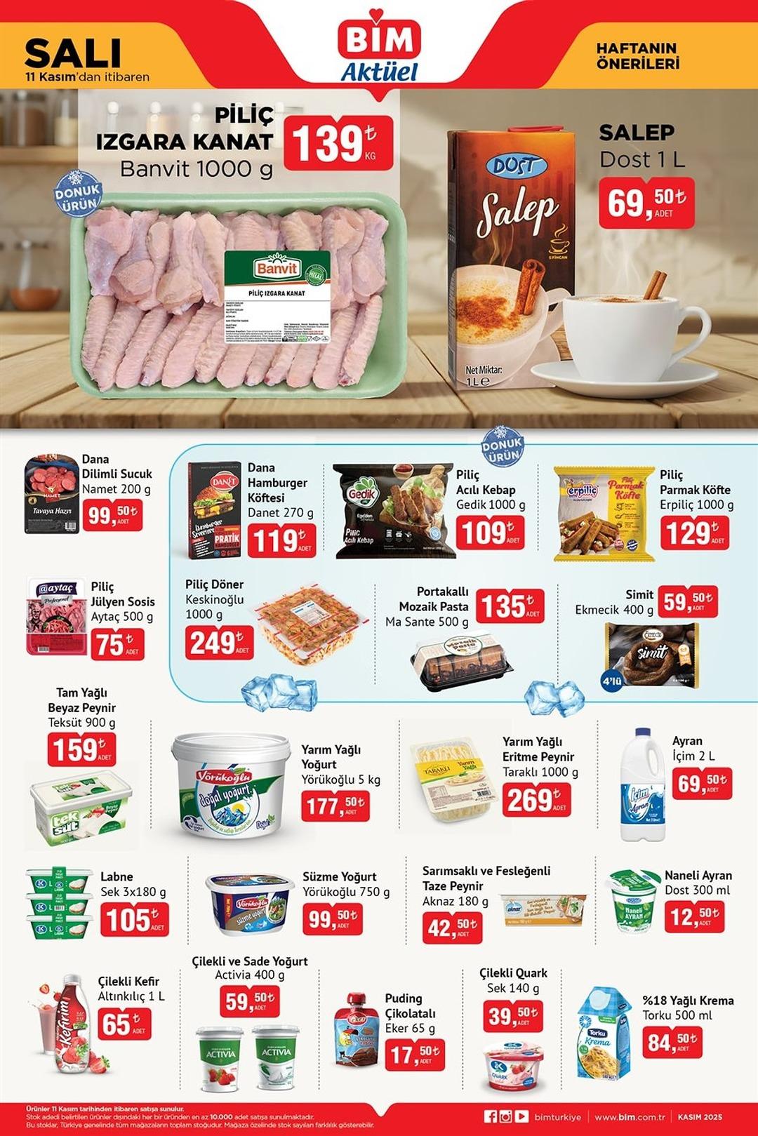 BİM de salı avantajları başladı! 11 Kasım 2025 BİM katalog yayında 1