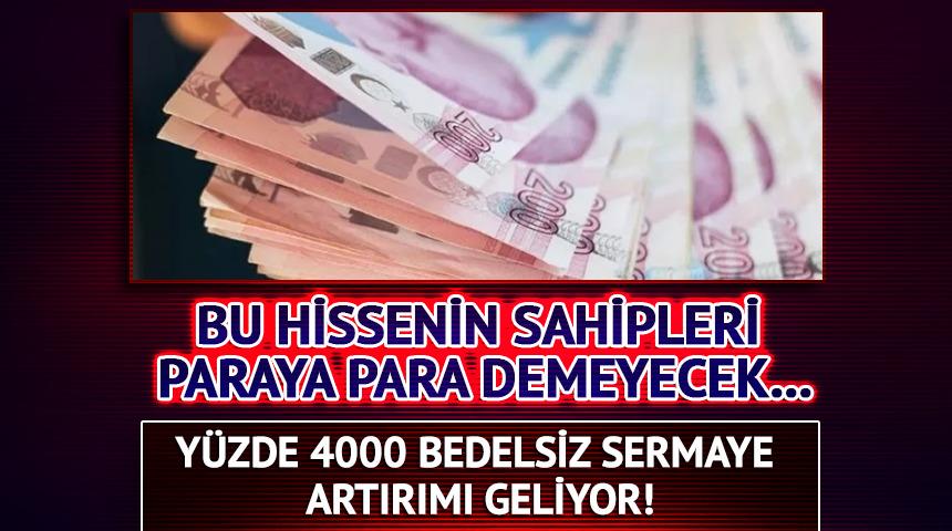 Yazılım Şirketinden yüzde 4000 Bedelsiz! 500 Lot Sahibi 20.500 Lot Görecek