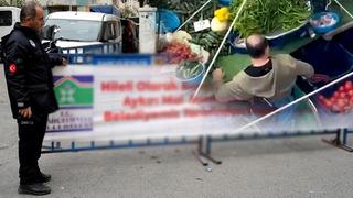 Tezgahı kapatılıp pankart asıldı: Gelen geçen o yazıyı okuyor! Pazarcı esnafa bu kez savcılık şoku