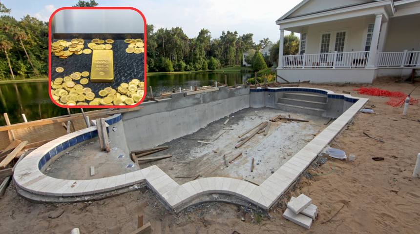 Evine havuz yaptırmak isteyen adam bahçesinde 34 Milyon TL’lik altın buldu
